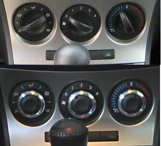 Mazda 3 Climate Controls Before and After